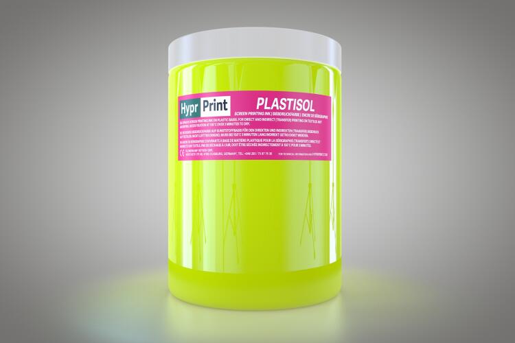 HyprPrint Plastisolfarbe Neon-Gelb