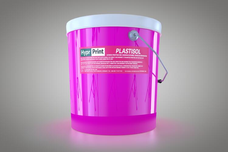 HyprPrint Plastisolfarbe Neon-Pink 6kg