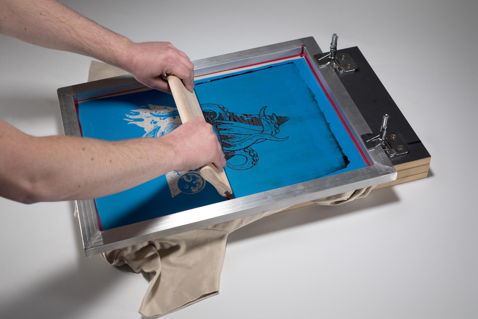 Karten Selber Machen Siebdruck Kit mit Siebdruckrahmen für Papier T