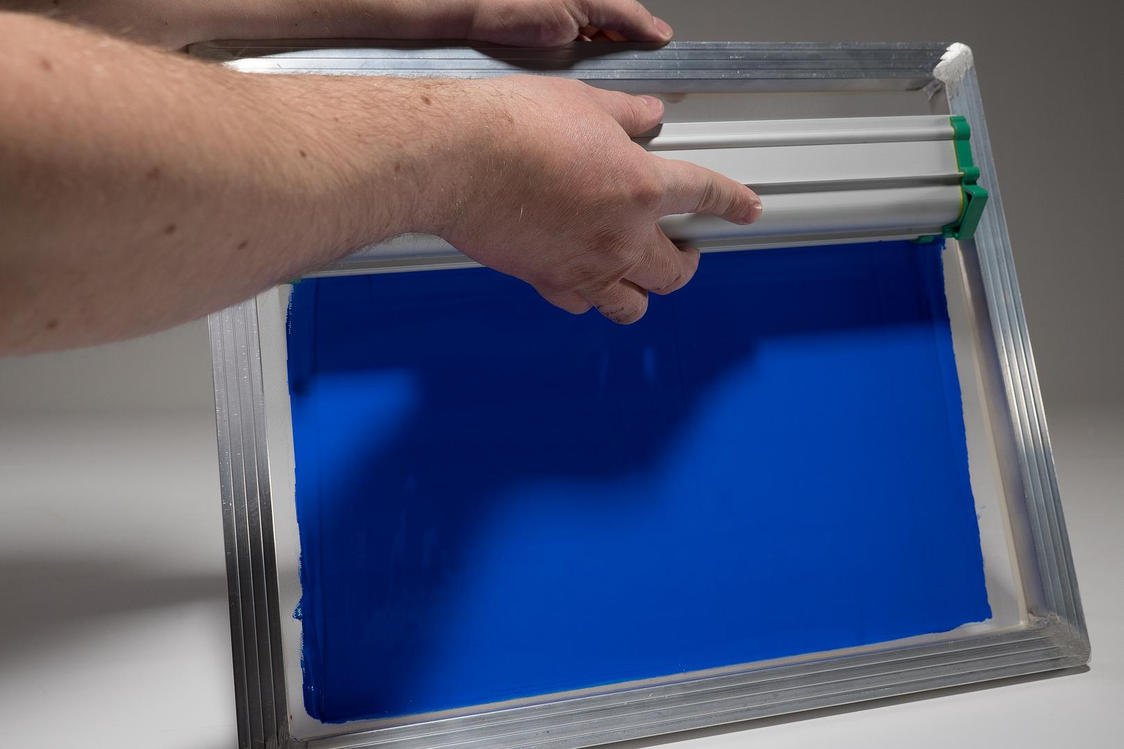 Siebdruck Textildruck Sieb Rakel Emulsion Spatel Entschichter DIY 5tlg Set NEU 